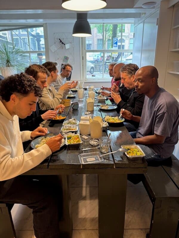 Lunch in Kitchen